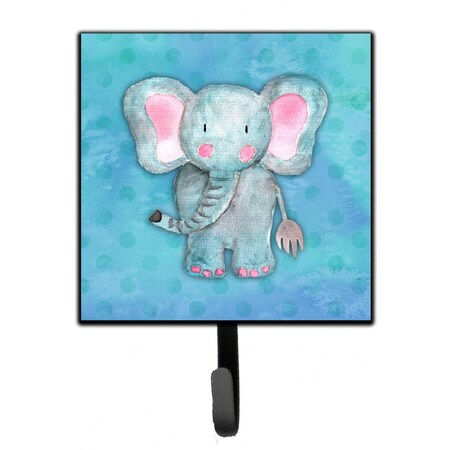 Jensendistributionservices Blue Elepant Watercolor Leash or Key Holder MI1721182